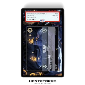 The Wall - Border Fortress (Enchanted) Capítulo 4 - Estuche para cartas con clasificación PSA CSG AGS, con ilustraciones ampliadas y protección GradeGuardian
