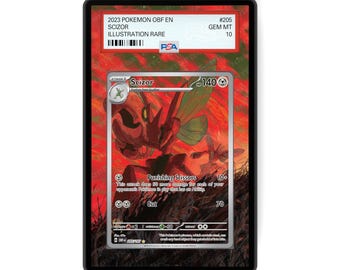 Scizor 205/197 - PSA Size Graded Card Case Extended Artwork Display with GradeGuardian Protection