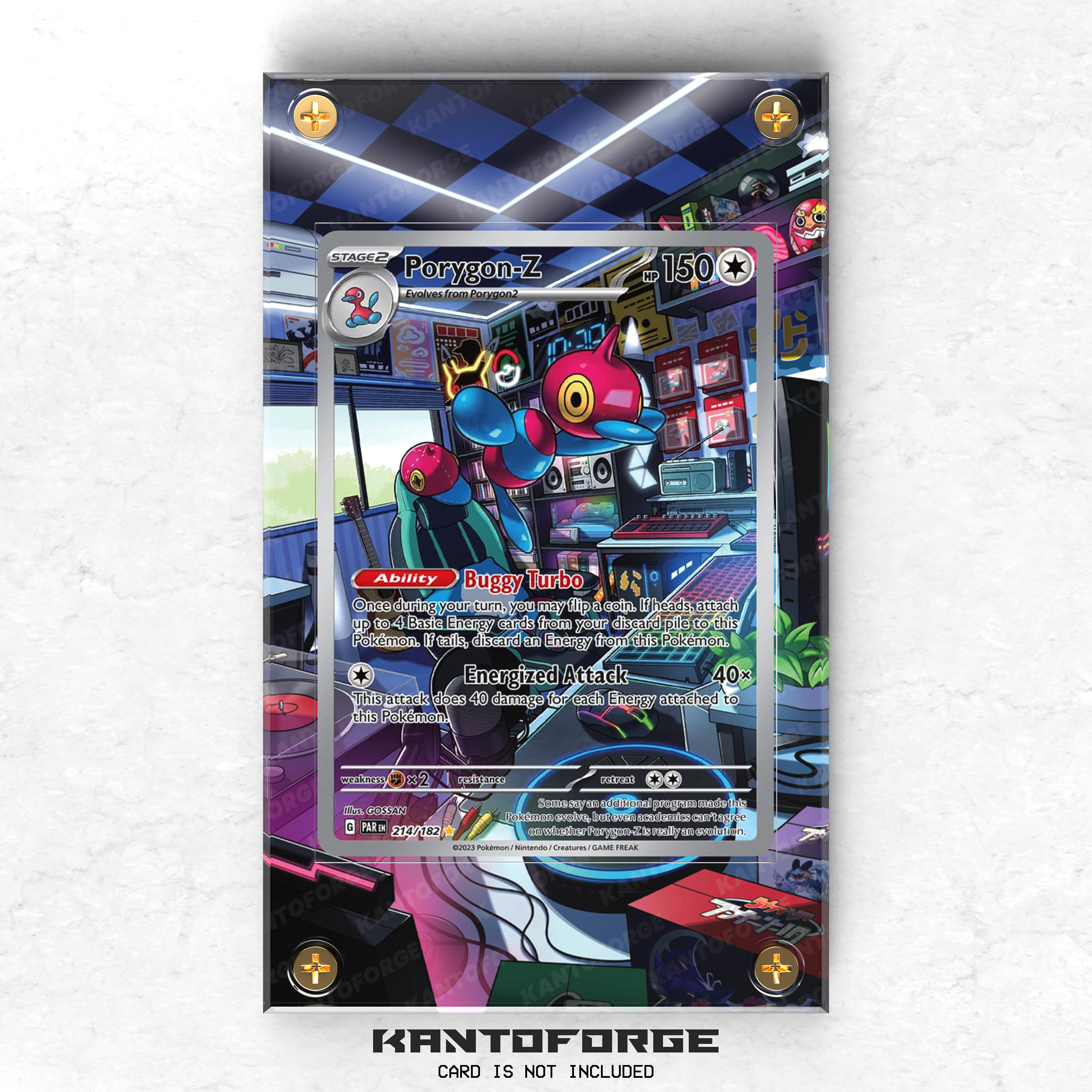Porygon-z 214/182 - Pokémon Extended Artwork Display Case - Etsy