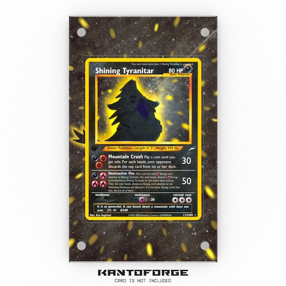 Shining Tyranitar 113/105 - Pokémon Extended Artwork Display Case