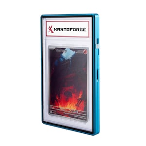 GradeGuardian - Custodia per carte collezionabili PSA in vetro temperato e protetto dai raggi UV - Blu oceano