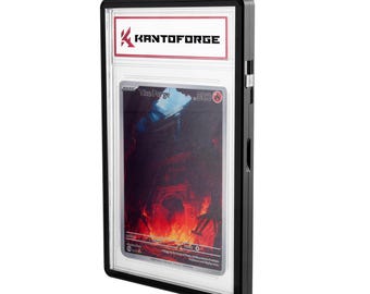 GradeGuardian - UV Protected, Tempered Glass Graded PSA Trading Card Case - Midnight Black