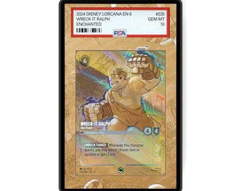 Wreck-It Ralph - Ham Hands (Enchanted) Chapter 6 - PSA CSG AGS Graded Card Case Extended Artwork Display with GradeGuardian Protection