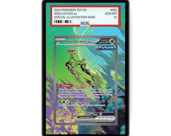 Iron Leaves ex 203/162 - PSA Size Graded Card Case Extended Artwork Display with GradeGuardian Protection