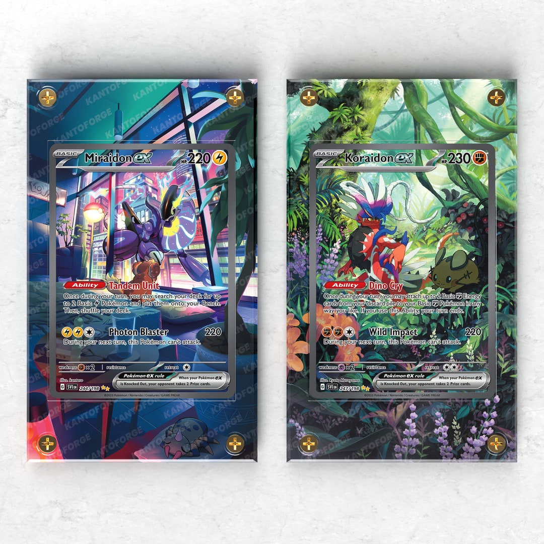 Miraidon X Koraidon Duo Alternate Art Custom Protective Etsy Australia