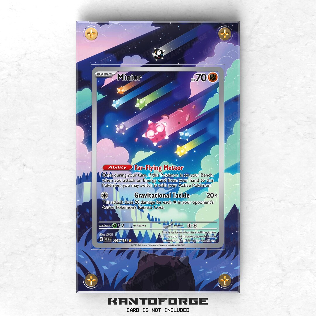 minior pokemon card full art Minior 201/182 - Pokémon Extended Artwork Display Case