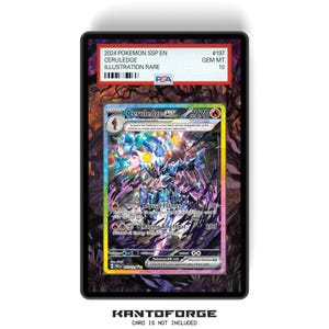 Ceruledge ex 147/131 - PSAサイズグレードカードケース、拡張アートワークディスプレイ、GradeGuardian保護付き