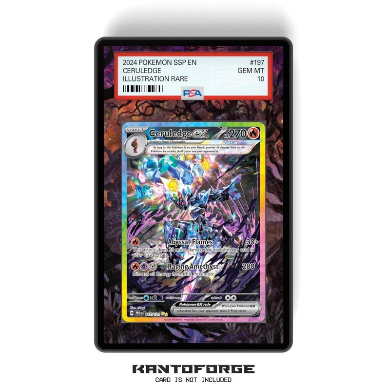 Ceruledge ex 147/131 - PSA Size Graded Card Case Extended Artwork Display with GradeGuardian Protection image 1