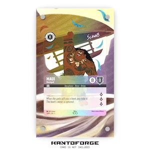 Maui - Demigod (D100 Promo) - Vitrine de exibição de arte estendida de Lorcana