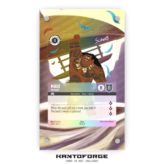 Maui - Demigod (D100 Promo) - Lorcana Extended Artwork Display Case - Etsy  Hong Kong