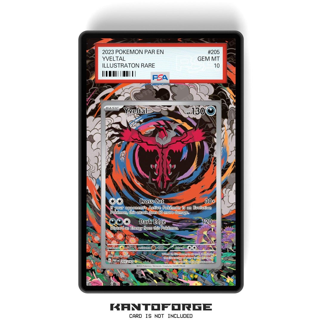 Yveltal 205/182 - PSA Size Graded Card Case Extended Artwork