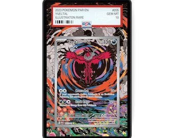 Yveltal 205/182 - PSA Size Graded Card Case Extended Artwork Display with GradeGuardian Protection