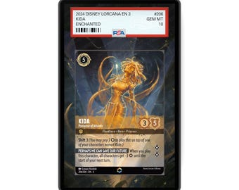 Kida - Protektor von Atlantis (Verzaubert) Kapitel 3 - PSA CSG AGS Graded Card Case erweitertes Artwork Display mit GradeGuardian Schutz