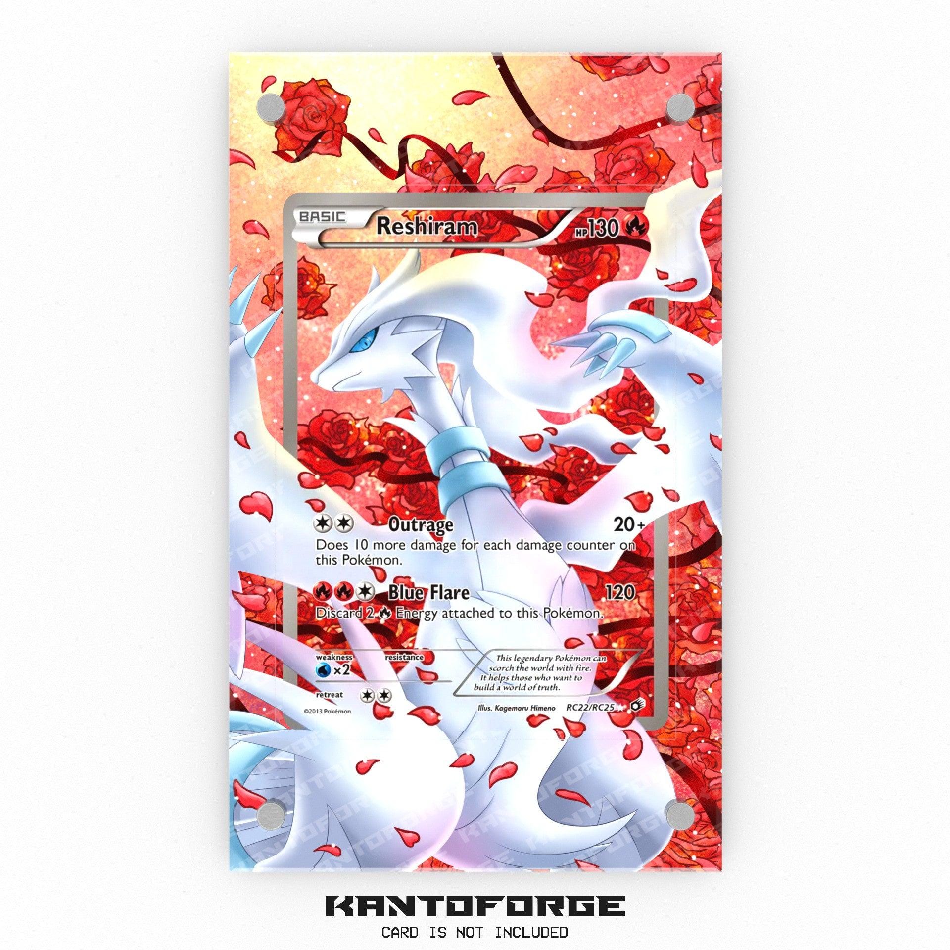 Reshiram RC22/RC25 - Pokémon Extended Artwork Display Case - Etsy