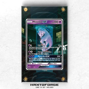 Vitrina con ilustraciones ampliadas de Mewtwo GX 78/73 de Pokémon