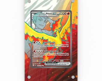 Team Rocket's Moltres 208/182 - Pokémon Extended Artwork Display Case