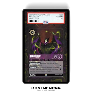 Maleficent - Mistress of All Evil (Enchanted) Kapitel 3 - PSA CSG AGS Graded Card Case erweitertes Artwork Display mit GradeGuardian