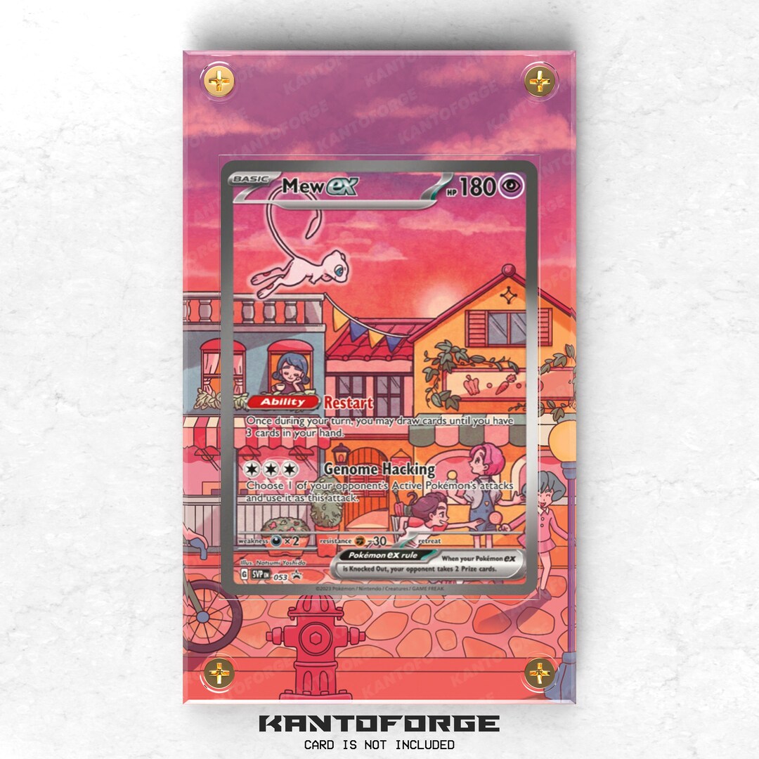 Mew Ex SVP 053 - Pokémon Extended Artwork Display Case - Etsy
