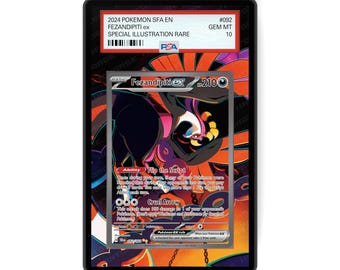 Fezandipiti ex 092/064 - PSA Size Graded Card Case Extended Artwork Display with GradeGuardian Protection