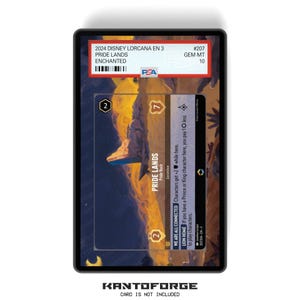 Pride Lands - Pride Rock (Enchanted) Chapitre 3 - Porte-cartes PSA CSG AGS avec grand écran d'illustrations avec protection GradeGuardian image 1
