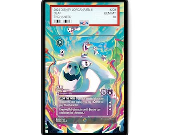 Olaf - Happy Passenger (Enchanted) Chapter 5 - PSA CSG AGS Graded Card Case Extended Artwork Display with GradeGuardian Protection