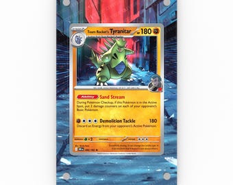 Team Rocket's Tyranitar 096/182 - Pokémon Extended Artwork Display Case