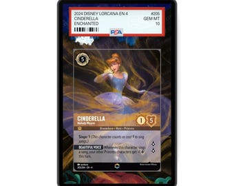 Cinderella - Melody Weaver (Enchanted) Chapter 4 - PSA CSG AGS Graded Card Case Extended Artwork Display with GradeGuardian Protection