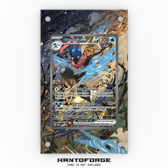 Greninja Ex SVP 132 - Pokémon Extended Artwork Display Case - Etsy