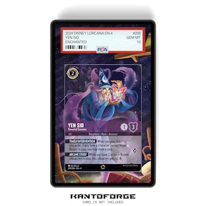 Yen Sid - Stregone potente (Incantato) Capitolo 4 - PSA CSG AGS Custodia per carte classificate Estensione grafica con protezione GradeGuardian