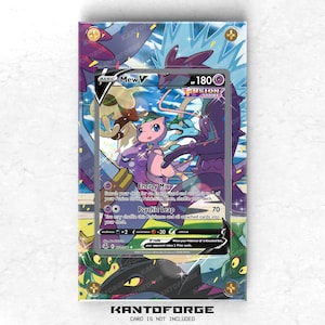 Vitrina de exposición de ilustraciones ampliadas de Mew V 251/264 de Pokémon
