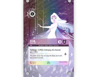 Elsa - Gloves Off (D100 Promo) - Lorcana Extended Artwork  Display Case