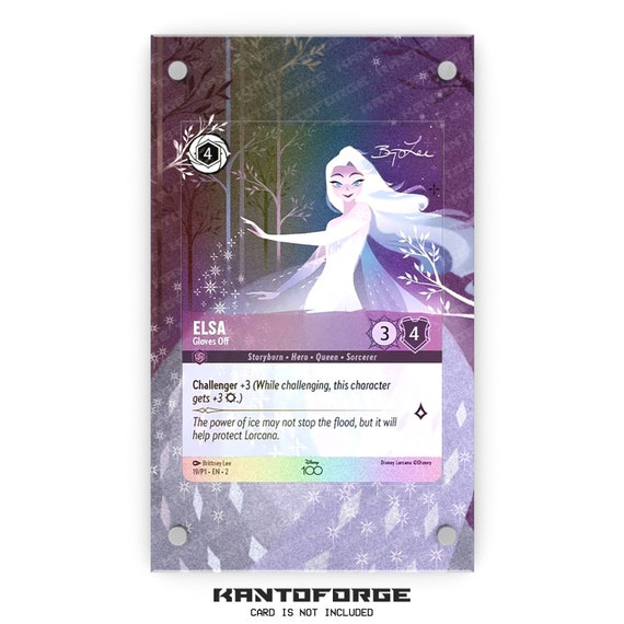 Elsa - Gloves off (D100 Promo) - Lorcana Extended Artwork Display Case -  Etsy