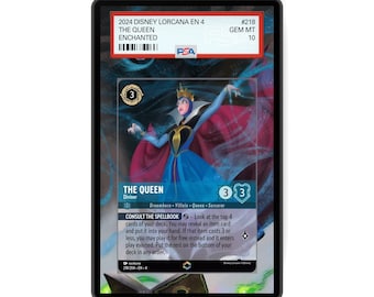 The Queen - Diviner (Enchanted) Chapter 4 - PSA CSG AGS Graded Card Case Extended Artwork Display with GradeGuardian Protection