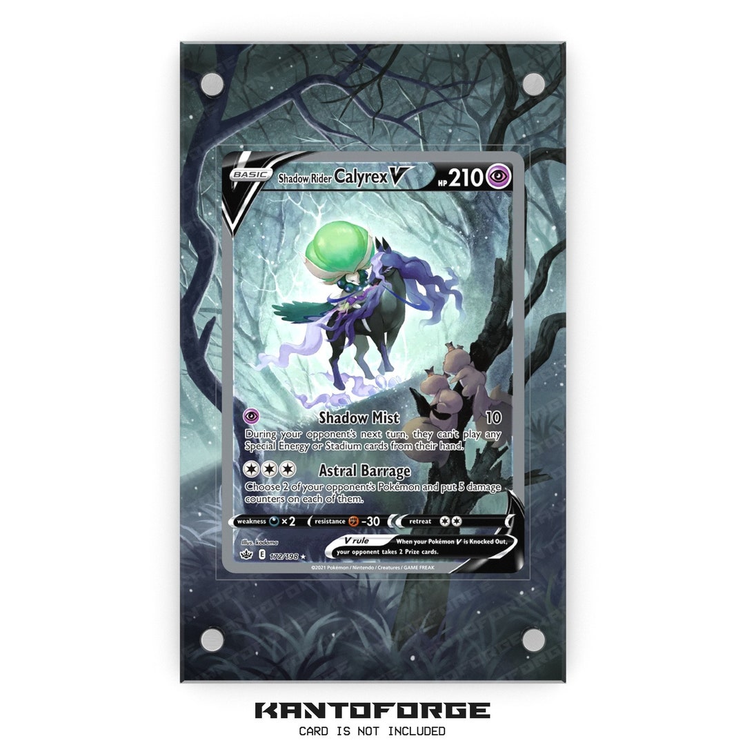 Shadow Rider Calyrex V 172/198 - Pokémon Extended Artwork Display Case ...