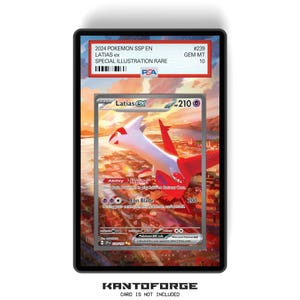 ラティアス ex 239/191 - PSAサイズ グレーディングカードケース 拡張アートワークディスプレイ グレードガーディアン保護付き