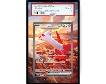 Latias ex 239/191  - PSA Size Graded Card Case Extended Artwork Display with GradeGuardian Protection