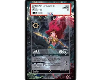 Ariel - Sonic Warrior (Enchanted) Chapter 4 - PSA CSG AGS Graded Card Case Extended Artwork Display with GradeGuardian Protection
