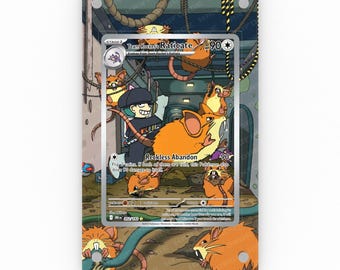 Team Rocket's Raticate 202/182 - Pokémon Extended Artwork Display Case