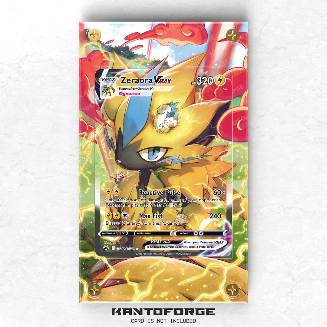 ポケットモンスターSpecial 付録 カード Zeraora VMAX GG42/GG70 - Pokémon Extended Artwork Display Case - Etsy