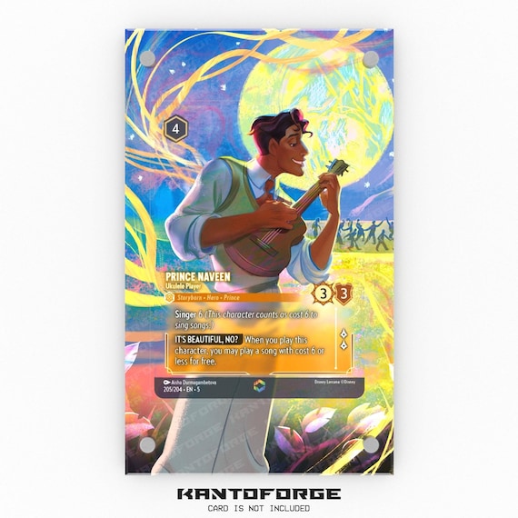 prince naveen lorcana card - Ukulele Player - 3/204 text) var show Disney Lorcana Proxy Chapter 5