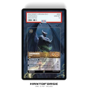 Chernabog - Evildoer (Enchanted) Kapitel 3 - PSA CSG AGS Graded Card Case erweitertes Artwork Display mit GradeGuardian Schutz