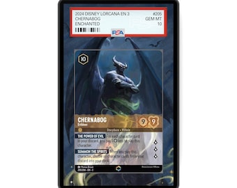 Chernabog - Evildoer (Enchanted) Chapter 3 - PSA CSG AGS Graded Card Case Extended Artwork Display with GradeGuardian Protection