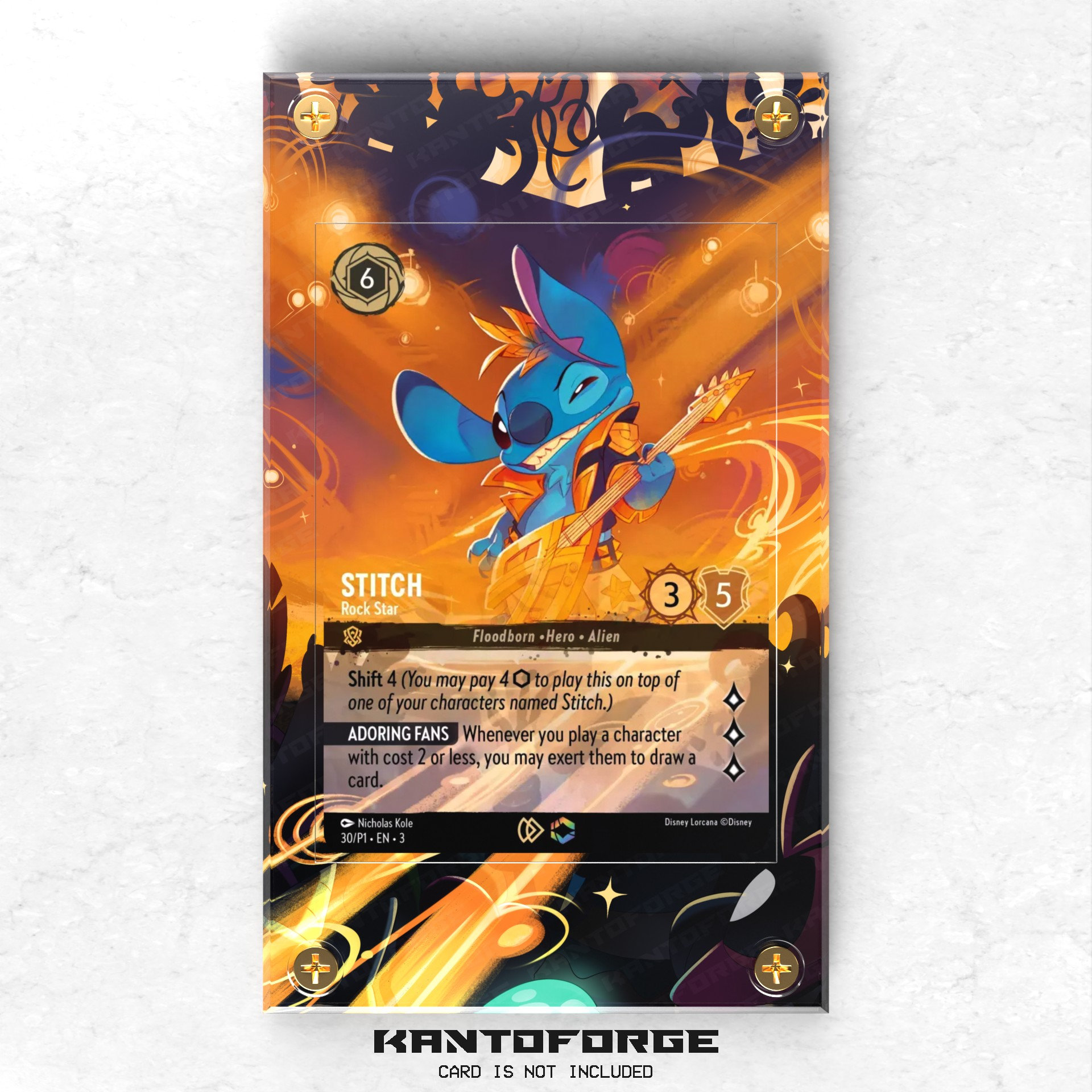 Stitch - Rockstar (enchanted) - Lorcana Extended Artwork