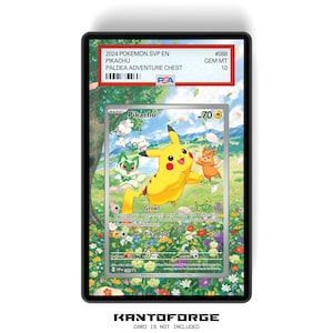 Pikachu SVP 088 - Custodia per carte classificata in formato PSA con grafica estesa e protezione GradeGuardian