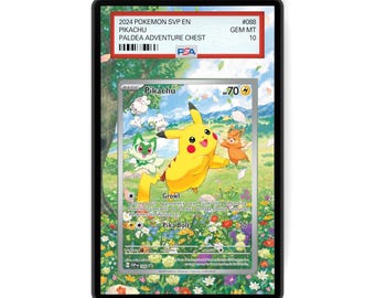 Pikachu SVP 088 - Porte-cartes gradué de taille PSA avec affichage d'illustrations étendu avec protection GradeGuardian