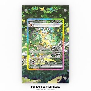Leafeon ex 144/131 - Grande vitrine d'illustrations Pokémon