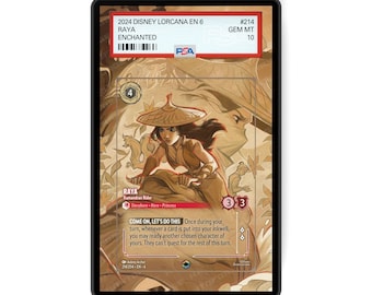 Raya - Kumandran Rider (Enchanted) Kapitel 6 - PSA CSG AGS Graded Card Case Utökad konstverksdisplay med GradeGuardian-skydd