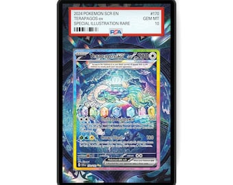 Terapagos ex 170/142 - PSA Size Graded Card Case Extended Artwork Display with GradeGuardian Protection