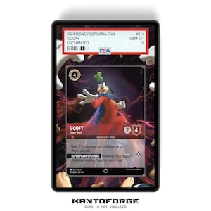 Goofy - Super Goof (Enchanted) Capítulo 4 - Estuche para cartas con clasificación PSA CSG AGS, con ilustraciones ampliadas y protección GradeGuardian