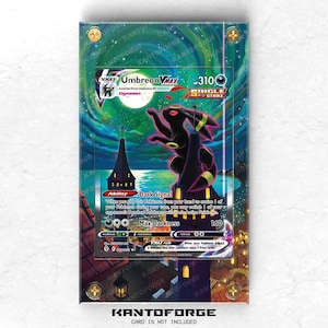 Umbreon VMAX 215/203 - Vitrina con ilustraciones ampliadas de Pokémon